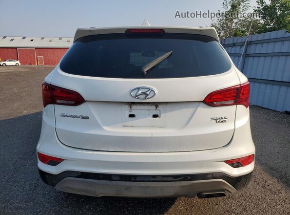 5NMZUDLB0JH055839 2018 HYUNDAI SANTA White Widok z tyłu