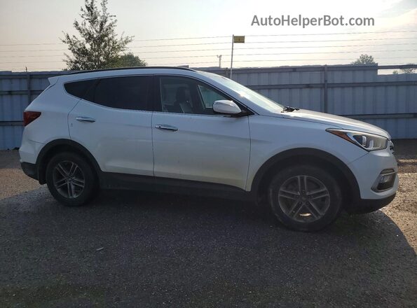 5NMZUDLB0JH055839 2018 HYUNDAI SANTA White Przód prawy