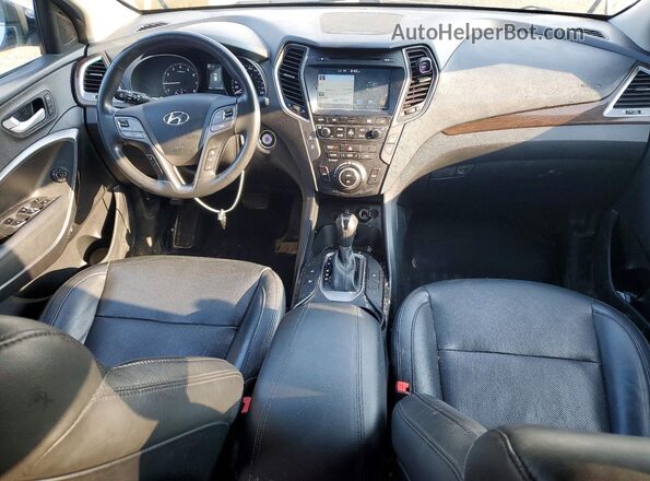 5NMZUDLB0JH055839 2018 HYUNDAI SANTA White Widok deski rozdzielczej