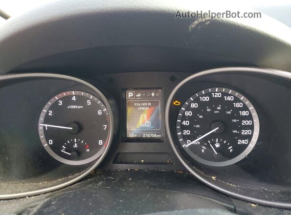 5NMZUDLB0JH055839 2018 HYUNDAI SANTA White Widok zestawu wskaźników