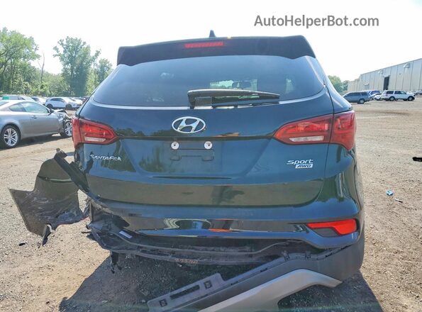 5NMZUDLB1HH005803 2017 HYUNDAI SANTA Black უკანა ხედი