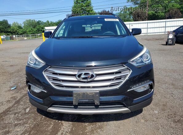 5NMZUDLB1HH005803 2017 HYUNDAI SANTA Black წინა ხედი