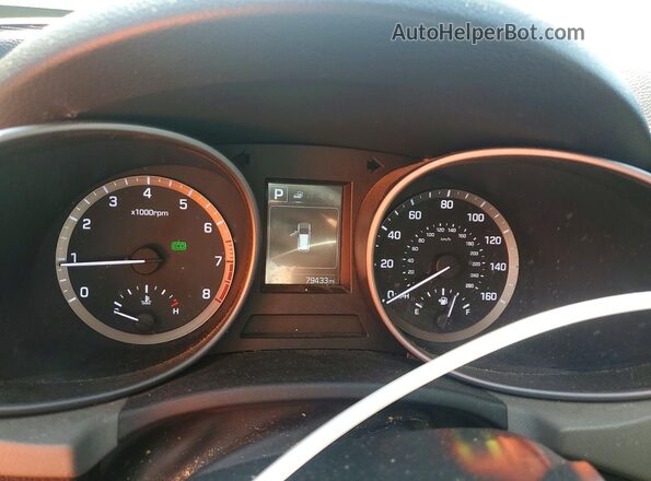 5NMZUDLB1HH005803 2017 HYUNDAI SANTA Black ხელსაწყოთა პანელის ხედი