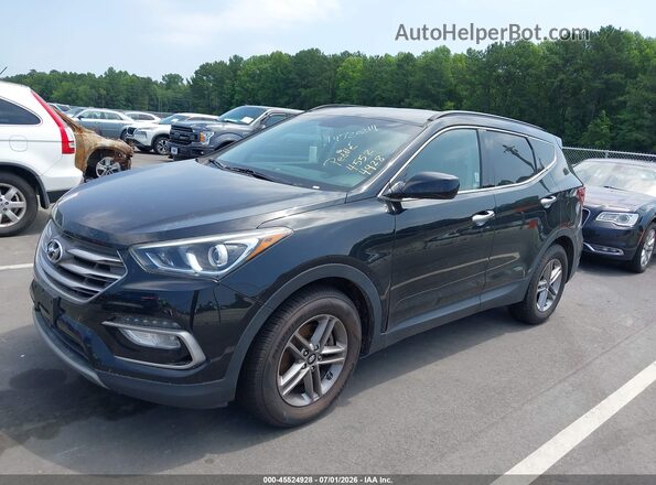 5NMZUDLB1HH030166 2017 HYUNDAI SANTA FE SPORT Черный Передняя левая четверть