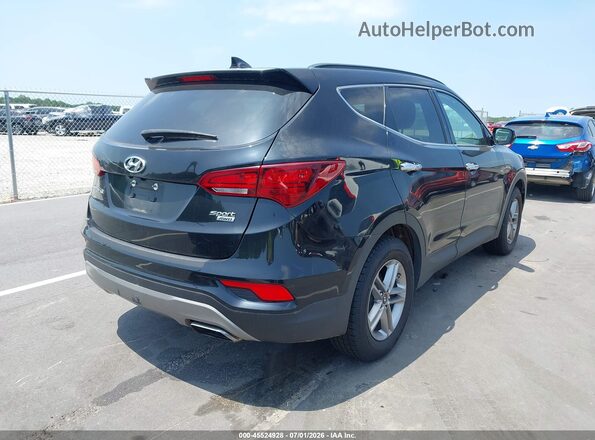 5NMZUDLB1HH030166 2017 HYUNDAI SANTA FE SPORT Черный Задняя правая четверть