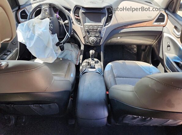 5NMZUDLB2JH062887 2018 HYUNDAI SANTA White Առջևի վահանակի տեսք