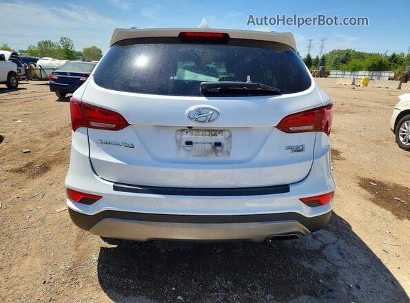 5NMZUDLB2JH062887 2018 HYUNDAI SANTA White Հետևի տեսք