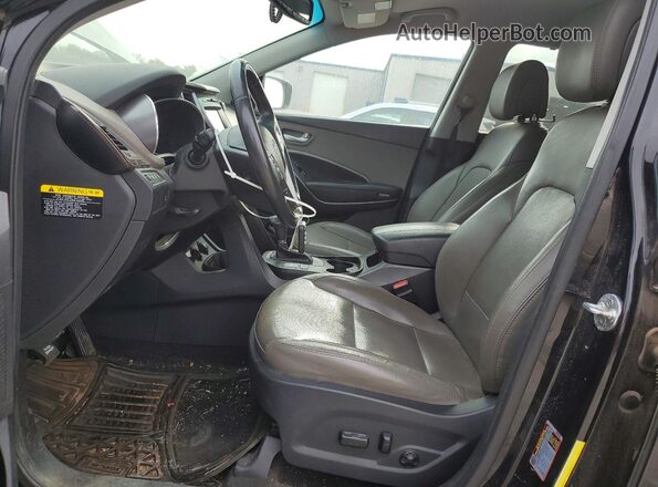 5NMZUDLB3HH007665 2017 HYUNDAI SANTA Black Սալոնի դիմացի տեսք