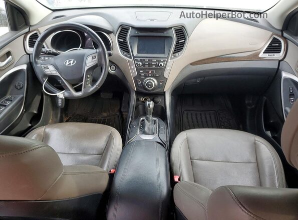 5NMZUDLB3HH007665 2017 HYUNDAI SANTA Black Առջևի վահանակի տեսք