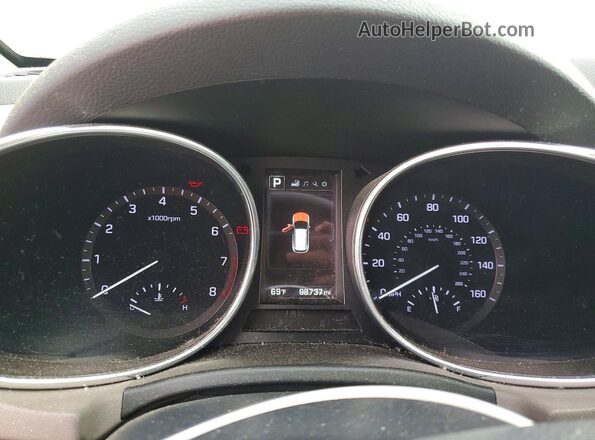 5NMZUDLB3HH007665 2017 HYUNDAI SANTA Black Սարքավորումների վահանակի տեսք