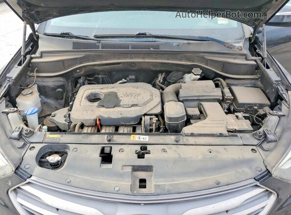 5NMZUDLB3HH007665 2017 HYUNDAI SANTA Black Շարժիչի բաժամունքի տեսք