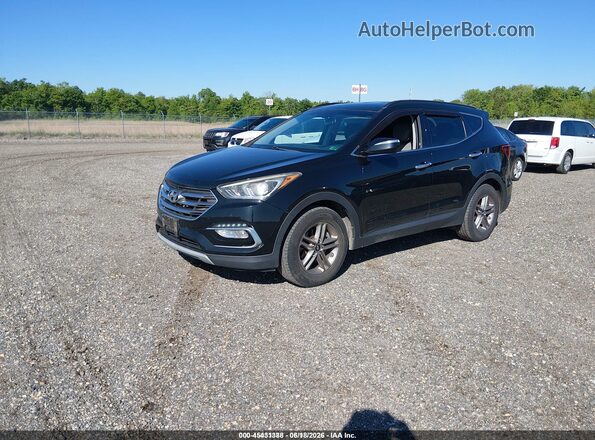 5NMZUDLB3JH095011 2018 HYUNDAI SANTA FE SPORT Black Front left