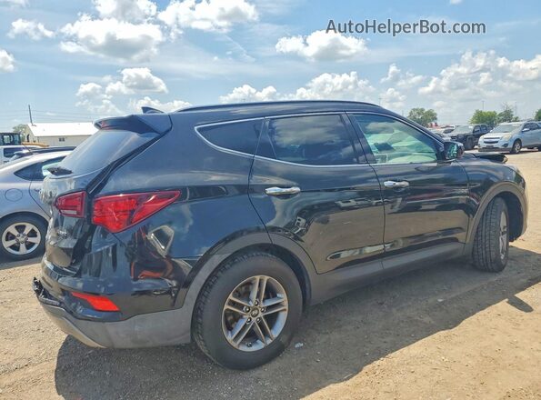 5NMZUDLB4HH028556 2017 HYUNDAI SANTA Black Tył prawy