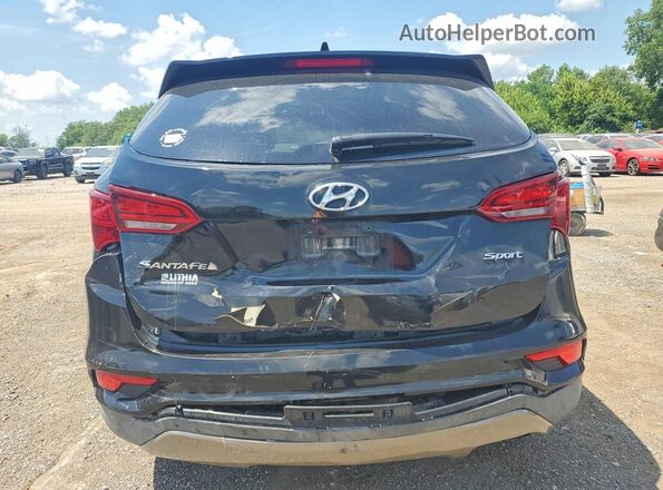 5NMZUDLB4HH028556 2017 HYUNDAI SANTA Black Widok z tyłu