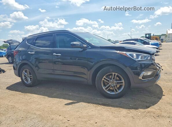 5NMZUDLB4HH028556 2017 HYUNDAI SANTA Black Przód prawy