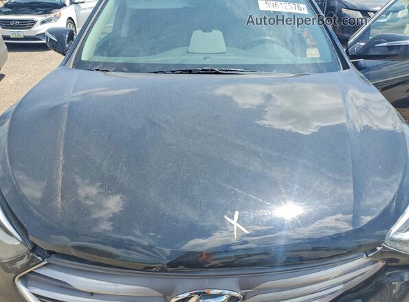 5NMZUDLB4HH028556 2017 HYUNDAI SANTA Black Widok komory silnika