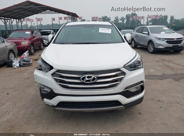 5NMZUDLB5HH034737 2017 HYUNDAI SANTA FE SPORT White Вид щитка приладів