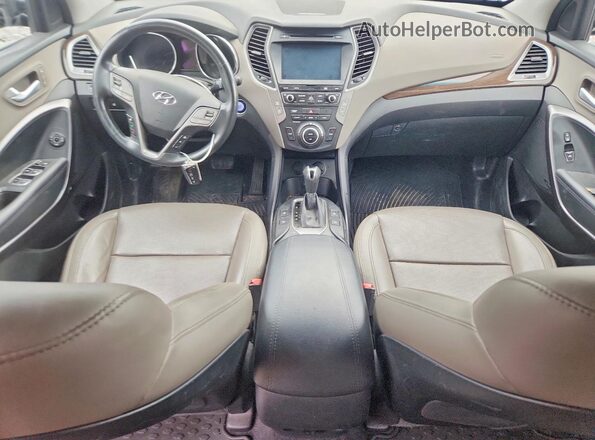 5NMZUDLB5HH042076 2017 HYUNDAI SANTA Black Առջևի վահանակի տեսք