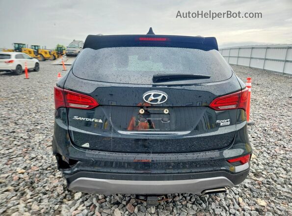 5NMZUDLB5HH042076 2017 HYUNDAI SANTA Black Հետևի տեսք