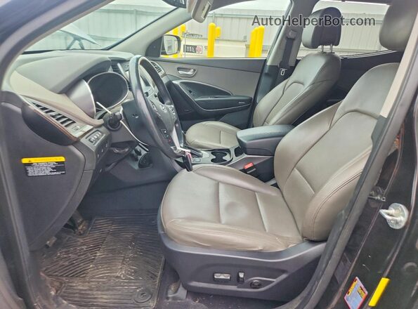 5NMZUDLB5HH042076 2017 HYUNDAI SANTA Black Սալոնի դիմացի տեսք