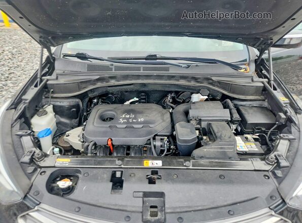 5NMZUDLB5HH042076 2017 HYUNDAI SANTA Black Շարժիչի բաժամունքի տեսք