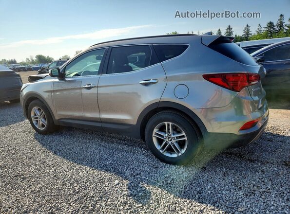 5NMZUDLB5JH063578 2018 HYUNDAI SANTA Gray Trasero izquierdo