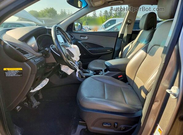 5NMZUDLB5JH063578 2018 HYUNDAI SANTA Gray Vista interior delantera