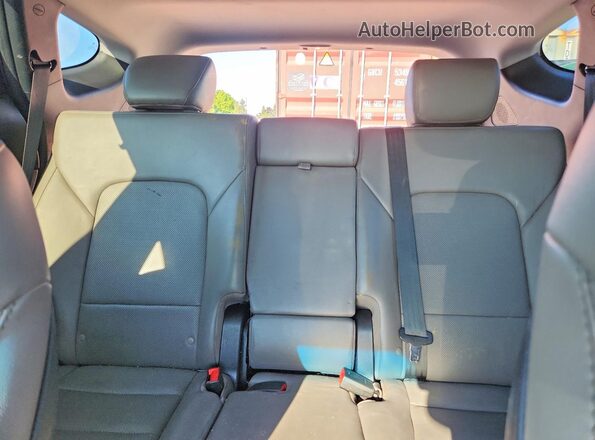 5NMZUDLB5JH063578 2018 HYUNDAI SANTA Gray Vista de los asientos traseros