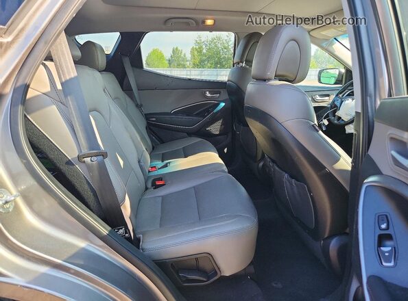 5NMZUDLB5JH063578 2018 HYUNDAI SANTA Gray Vista interior trasera