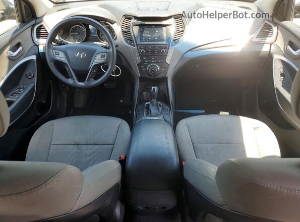 5NMZUDLB6HH018739 2017 HYUNDAI SANTA Черный Вид панели приборов