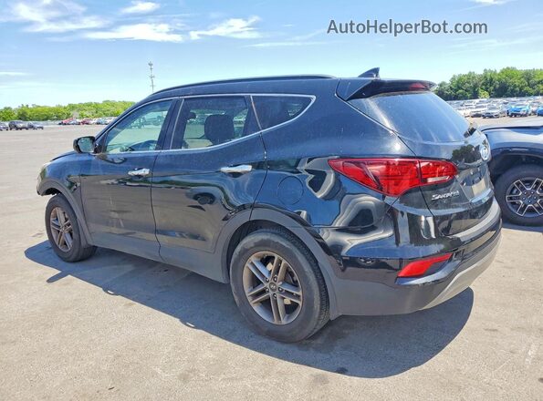 5NMZUDLB6HH018739 2017 HYUNDAI SANTA Черный Задняя левая четверть