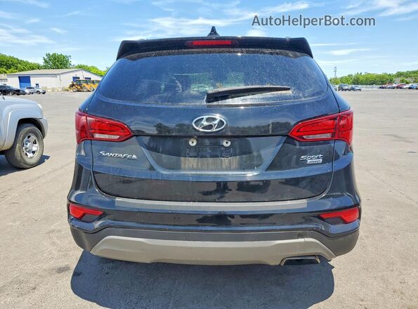 5NMZUDLB6HH018739 2017 HYUNDAI SANTA Черный Вид сзади