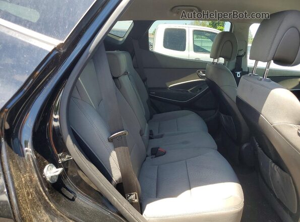 5NMZUDLB6HH018739 2017 HYUNDAI SANTA Черный Вид задних сидений