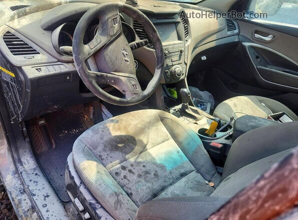 5NMZUDLB7JH089938 2018 HYUNDAI SANTA Beige Առջևի վահանակի տեսք