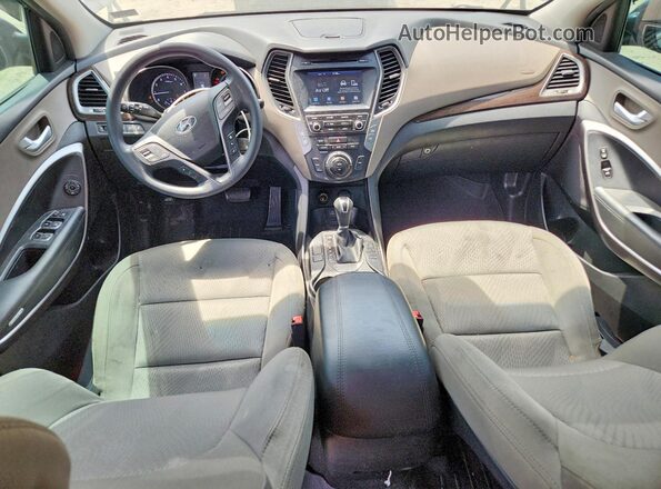 5NMZUDLB8HH012277 2017 HYUNDAI SANTA Black წინა პანელის ხედი
