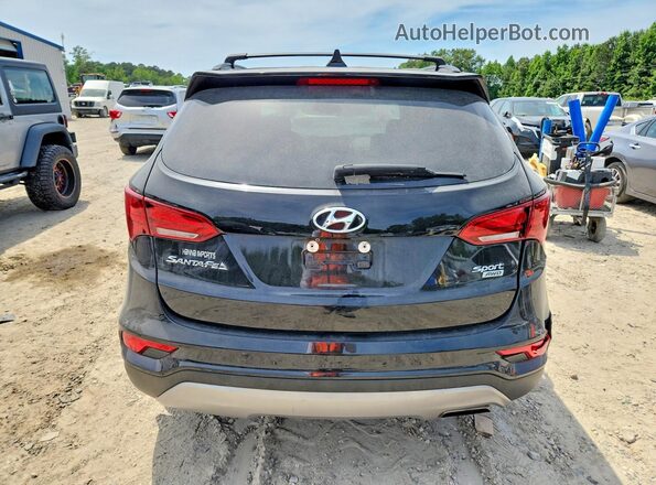 5NMZUDLB8HH012277 2017 HYUNDAI SANTA Black უკანა ხედი