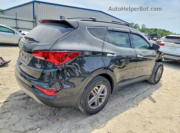 5NMZUDLB8HH012277 2017 HYUNDAI SANTA Black უკანა მარჯვენა