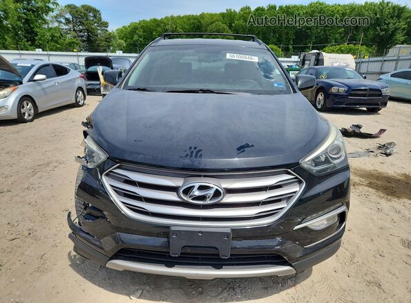 5NMZUDLB8HH012277 2017 HYUNDAI SANTA Black წინა ხედი