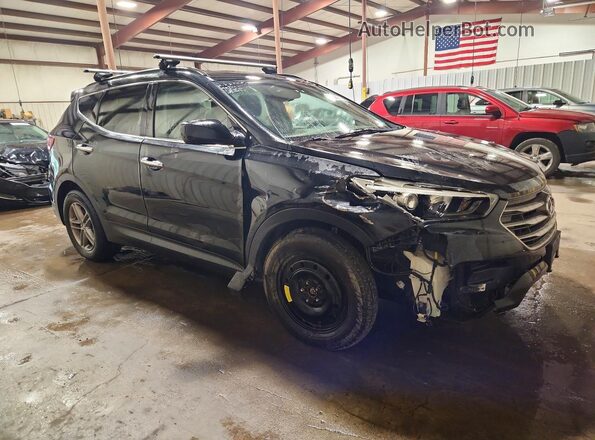5NMZUDLB8HH022629 2017 HYUNDAI SANTA Black Front right