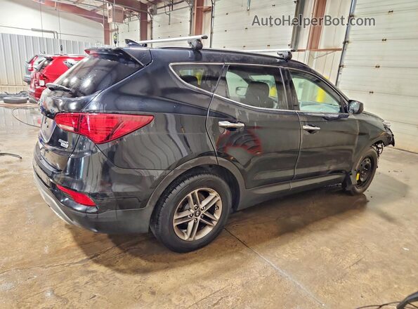 5NMZUDLB8HH022629 2017 HYUNDAI SANTA Black Rear right