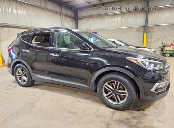 5NMZUDLBXHH030425 2017 HYUNDAI SANTA Black Delantero derecho