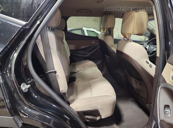 5NMZUDLBXHH030425 2017 HYUNDAI SANTA Black Vista interior trasera