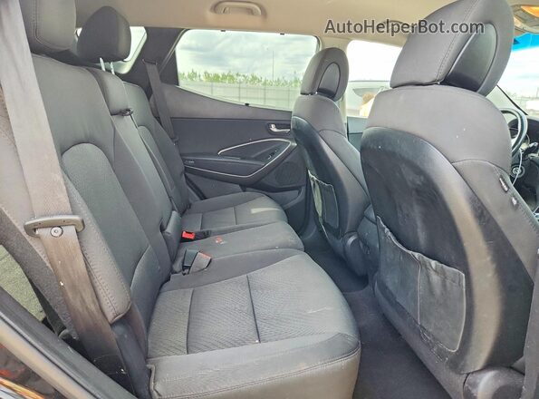 5NMZUDLBXJH094101 2018 HYUNDAI SANTA Black Հետևի նստատեղերի տեսք