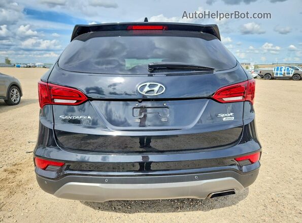 5NMZUDLBXJH094101 2018 HYUNDAI SANTA Black Հետևի տեսք