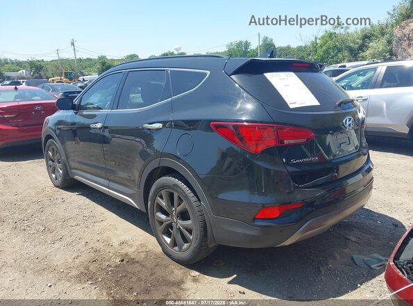 5NMZW4LA3HH043115 2017 HYUNDAI SANTA FE SPORT Черный Задняя левая четверть