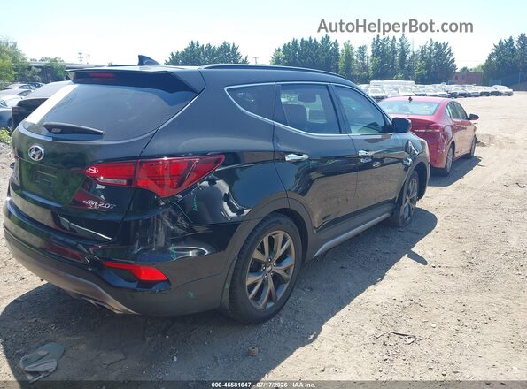 5NMZW4LA3HH043115 2017 HYUNDAI SANTA FE SPORT Черный Задняя правая четверть