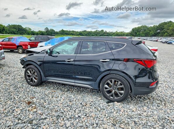 5NMZW4LA4JH059023 2018 HYUNDAI SANTA Black Rear left