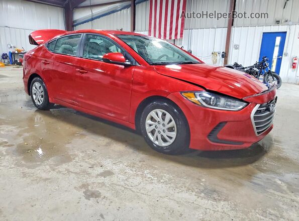 5NPD74LF0HH075669 2017 HYUNDAI ELANTRA Красный Передняя правая четверть