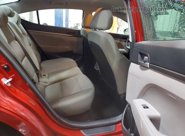 5NPD74LF0HH075669 2017 HYUNDAI ELANTRA Красный Вид задних сидений