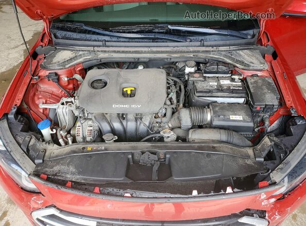 5NPD74LF0HH075669 2017 HYUNDAI ELANTRA Красный Вид задней части салона